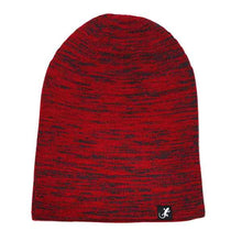 Load image into Gallery viewer, Australian-made Wool Beanie by Carlisle Hats featuring a long marl design in black, warm and cozy for cold weather.