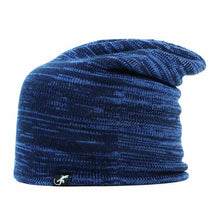 Load image into Gallery viewer, Australian Made Wool Beanie by Carlisle Hats, long marl knit beanie with soft, warm wool fabric and casual style.