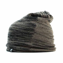 Load image into Gallery viewer, Black Australian made wool beanie by Carlisle Hats featuring a long marl knit design, perfect for cold weather.