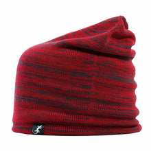 Load image into Gallery viewer, Australian Made Wool Beanie Long Marl by Carlisle Hats, black knit beanie with a cozy, long style and marl texture.