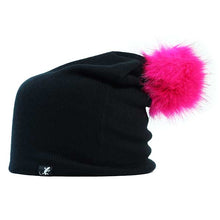 Load image into Gallery viewer, Australian Made Carlisle Hats wool pom pom beanie showing a cozy, knit beanie with a fluffy pom pom on top.