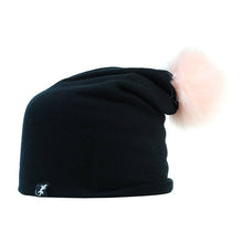 Load image into Gallery viewer, Australian made Carlisle Hats pom pom wool beanie featuring a cozy knit design with a fluffy pom pom on top.