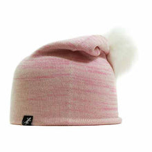 Load image into Gallery viewer, Australian made Wool Marle Pom Pom Beanie by Carlisle Hats, soft knit beanie with a fluffy pom pom on top and a cozy fit.