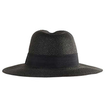 Load image into Gallery viewer, Blue Carlisle Hats poly paper fedora with a wide brim and classic style, perfect for sun protection and casual wear.