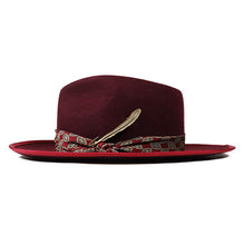 Load image into Gallery viewer, Carlisle Hats Camden Street Burgundy Brass bucket hat, 55cm, featuring a stylish burgundy color and brass accents.