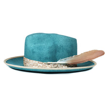 Load image into Gallery viewer, Dark sage Camden Street Fedora bucket hat by Carlisle Hats with a wide brim and stylish design.