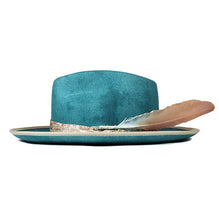 Load image into Gallery viewer, Dark sage Camden Street Fedora bucket hat by Carlisle Hats, featuring a stylish wide brim and classic design.