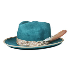 Load image into Gallery viewer, Dark sage Camden Street Fedora bucket hat by Carlisle Hats featuring a stylish, wide-brim design and comfortable fit.