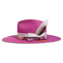 Load image into Gallery viewer, Pink Camden Street Fedora bucket hat by Carlisle Hats, featuring a stylish wide-brim design and comfortable fit.