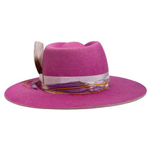 Load image into Gallery viewer, Pink Camden Street Fedora bucket hat by Carlisle Hats, showing the stylish pink fabric and classic bucket hat design.