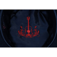 Load image into Gallery viewer, Black cowboy hat by Carlisle Hats, stylish SRV Hat with a classic western design and wide brim.