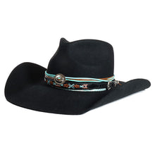 Load image into Gallery viewer, Carlisle Hats Camden Street Cowboy Fur Felt X cowboy hat featuring a wide brim and classic Western style.