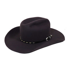 Load image into Gallery viewer, Carlisle Hats St Kilda Road Cowboy Hat in graphite black, 55cm, featuring a classic cowboy style with a wide brim and traditional design.