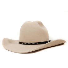 Load image into Gallery viewer, Carlisle Hats St Kilda Road Cowboy Hat in vanilla black, 55cm, featuring a wide brim and classic Western cowboy style.