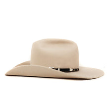 Load image into Gallery viewer, Black cowboy hat by Carlisle Hats, St Kilda Road Cowboy Vanilla style, 55cm brim with classic Western design.
