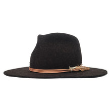 Load image into Gallery viewer, Brown and black Heather Camden Fedora hat by Carlisle Hats with a classic fedora shape and stylish brim.