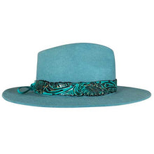 Load image into Gallery viewer, Carlisle Hats Camden Beaver Fur Felt Fedora with a wide brim and classic design, featuring a stylish band around the crown.