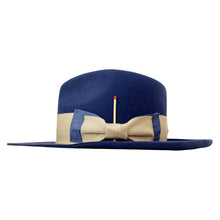 Load image into Gallery viewer, Carlisle Hats Camden Blue Tuesday fur felt fedora with a stylish wide brim and classic design, perfect for a sophisticated look.