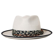 Load image into Gallery viewer, Stone black Camden Street Fedora by Carlisle Hats, featuring a classic fedora style with a wide brim and stylish design.