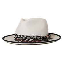 Load image into Gallery viewer, Carlisle Hats Camden Street Fedora in stone black, classic fedora with wide brim and stylish design, shown from side angle.