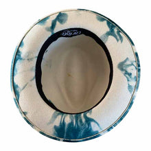 Load image into Gallery viewer, Green Elwood Fedora hat by Carlisle Hats featuring a marble dye finish, displayed on a neutral background.