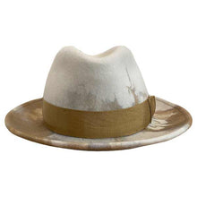 Load image into Gallery viewer, Green Elwood Fedora by Carlisle Hats with marble dye finish, featuring a classic fedora shape and stylish brim.