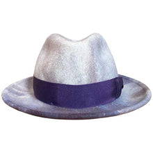 Load image into Gallery viewer, Green Elwood Fedora hat by Carlisle Hats with marble dye pattern, featuring a classic fedora style and 55cm size.