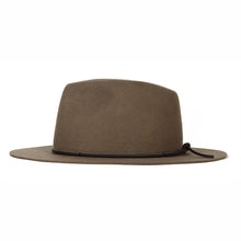 Load image into Gallery viewer, Green Carlisle Hats Woodstock Fedora with a wide brim and classic design, shown on a neutral background.