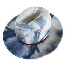 Load image into Gallery viewer, Gray marble dye fedora hat by Carlisle Hats featuring a classic brim and stylish design for versatile wear.