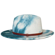 Load image into Gallery viewer, Grey marble dye Carlisle Street Fedora hat by Carlisle Hats with a classic wide brim and stylish design.