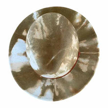 Load image into Gallery viewer, Carlisle Street Fedora in marble dye with a wide brim and classic style, made by Carlisle Hats.