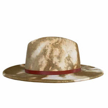 Load image into Gallery viewer, Grey marble dye Carlisle Street Fedora hat by Carlisle Hats, featuring a wide brim and stylish design.