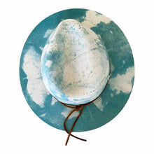 Load image into Gallery viewer, Carlisle Hats Woodstock Street Fedora in marble dye with grey Choc color, featuring a classic fedora style and wide brim.