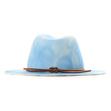 Load image into Gallery viewer, Gray marble dye Woodstock Street Fedora by Carlisle Hats, 55cm, featuring a classic fedora shape and stylish design.