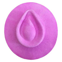 Load image into Gallery viewer, Pink Fedora hat by Carlisle Hats, showing a pink felt fedora with a wide brim and classic style.