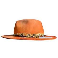 Load image into Gallery viewer, Carlisle Hats St Kilda Sunset Fedora in 55cm, featuring a stylish wide brim and sunset-inspired color palette, perfect for sunny days.