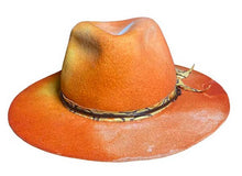 Load image into Gallery viewer, Carlisle Hats St Kilda Sunset Fedora in 55cm, featuring a stylish wide brim and sunset-inspired color blend.