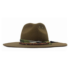 Load image into Gallery viewer, Carlisle Hats Camden Fedora MM Whiskey wide brim hat with a classic fedora shape and stylish design.