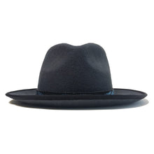 Load image into Gallery viewer, Carlisle Hats Camden Miyuki Beads Grey Fedora with decorative beaded band and wide brim for stylish sun protection.