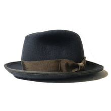 Load image into Gallery viewer, Elwood grey medium brim fedora hat by Carlisle Hats, featuring a classic style with a structured crown and wide brim.