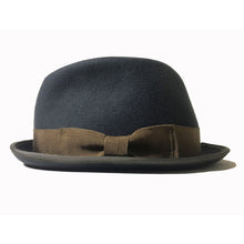 Load image into Gallery viewer, Carlisle Hats Elwood Grey Stingy Brim Fedora hat with a classic fedora shape and a stylish grey finish.