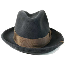 Load image into Gallery viewer, Carlisle Hats Elwood ll Grey A fedora hat with a classic brim and band, stylish and perfect for versatile fashion looks.