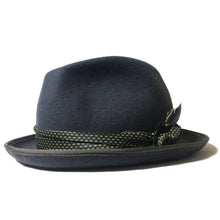 Load image into Gallery viewer, Grey Elwood X Fedora hat by Carlisle Hats featuring a classic fedora style with a wide brim and stylish band detail.