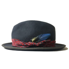 Load image into Gallery viewer, Grey Elwood X Fedora by Carlisle Hats featuring a classic fedora style with a wide brim and stylish design.