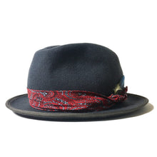 Load image into Gallery viewer, Grey Elwood X Fedora hat by Carlisle Hats, featuring a classic fedora style with a wide brim and stylish band detail.