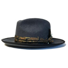 Load image into Gallery viewer, Grey Carlisle Hats Camden Street Fedora Hat with a classic wide brim and structured crown, perfect for stylish outdoor wear.