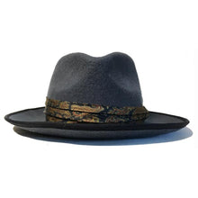 Load image into Gallery viewer, Grey Carlisle Hats Camden Street Fedora Hat with a classic wide brim and stylish design for casual and formal wear.