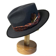 Load image into Gallery viewer, Carlisle Hats Camden Street X Grey Fedora hat with a classic wide brim and stylish design, perfect for casual or formal wear.