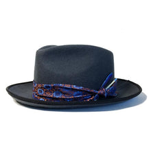 Load image into Gallery viewer, Carlisle Hats Camden Street X Fedora in grey, stylish men's fedora with a classic wide brim and textured fabric for versatile fashion.