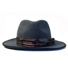 Load image into Gallery viewer, Carlisle Hats Camden Street X Grey Fedora with a classic wide brim and stylish design, perfect for a sophisticated look.